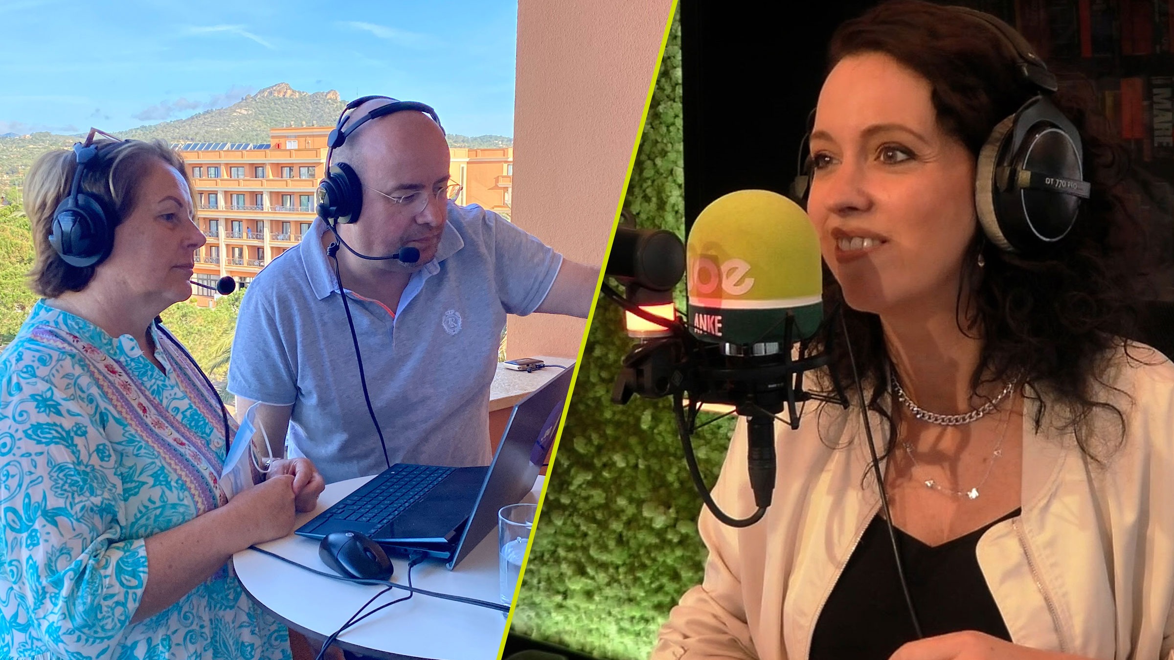 Toevallig! Luisteraar Ilse zit in Mallorca in de kamer náást Sven! Joe site split ilse