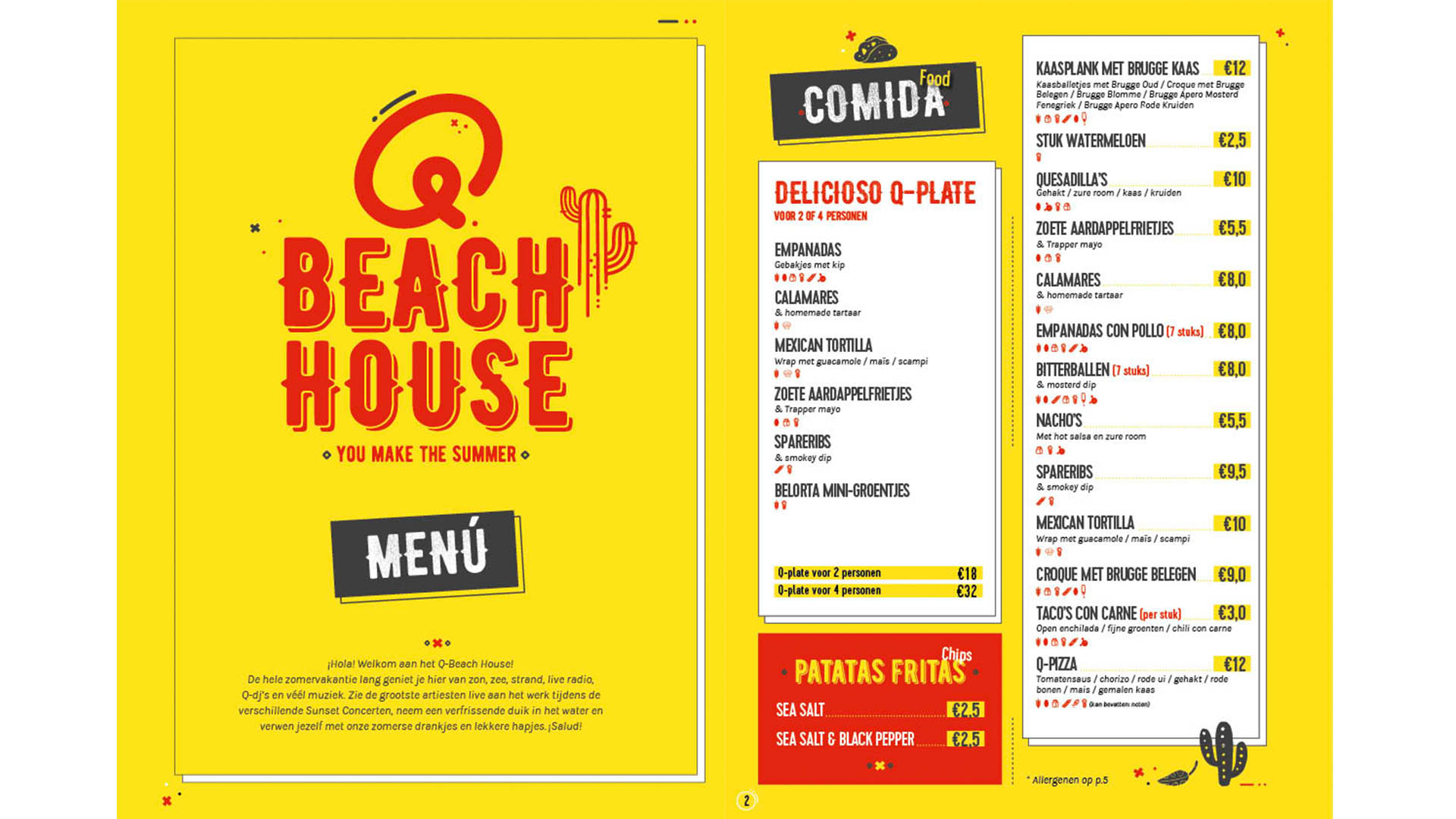 Dit Is Het Menu Van Het Q Beach House Qmusic