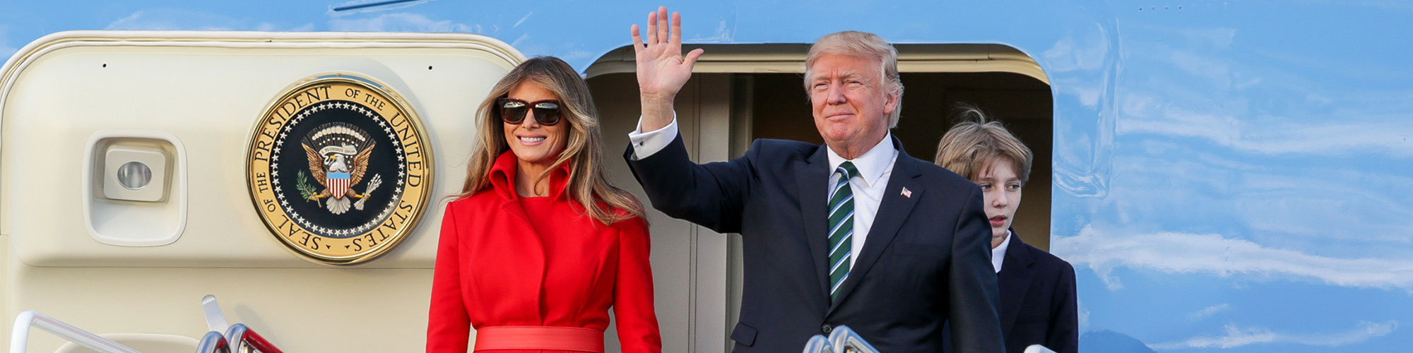 Raf & Rani: de eerste woorden van Trump op Belgische bodem Trump melania header