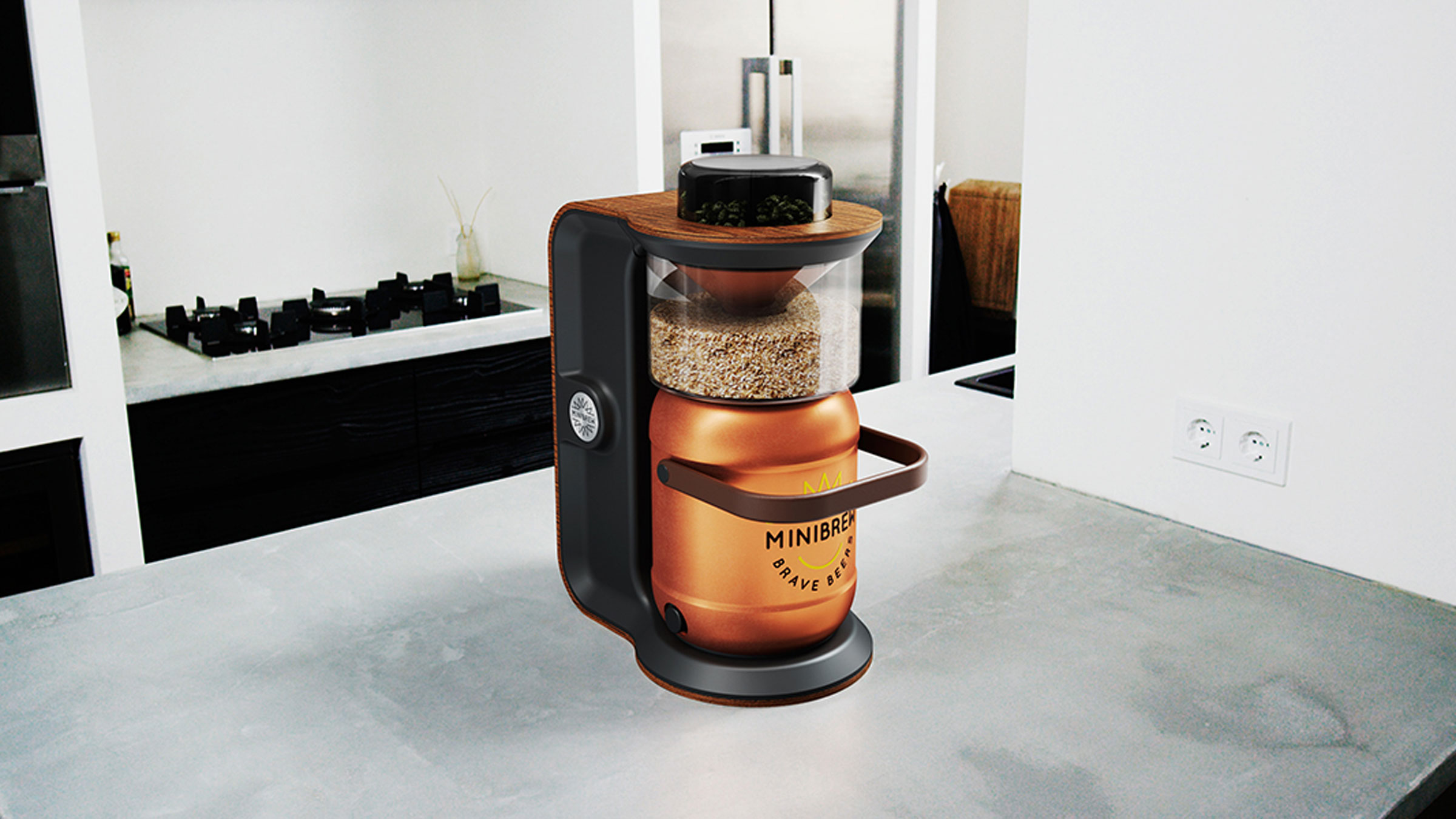 Minibrew hardware kitchen angle
