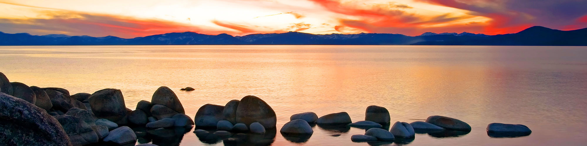 Lake tahoe at sunset